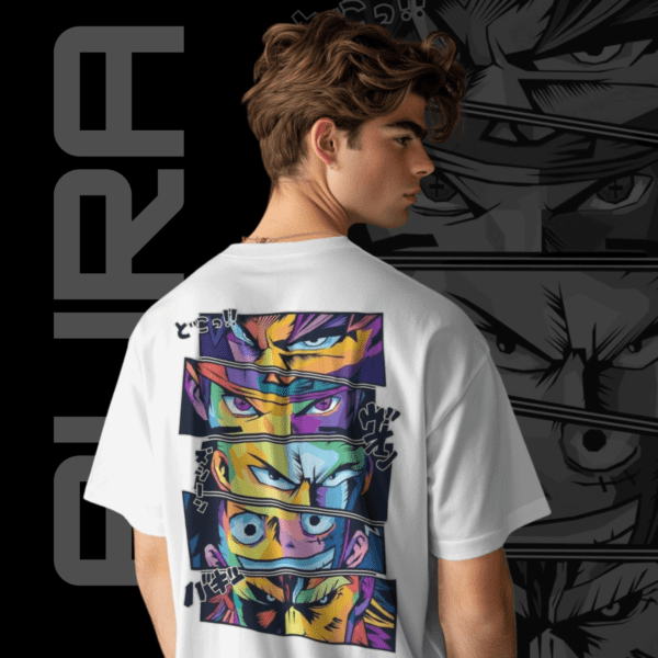 Straw Hat Pirates Crew - AURA Era Anime Tee - Image 5