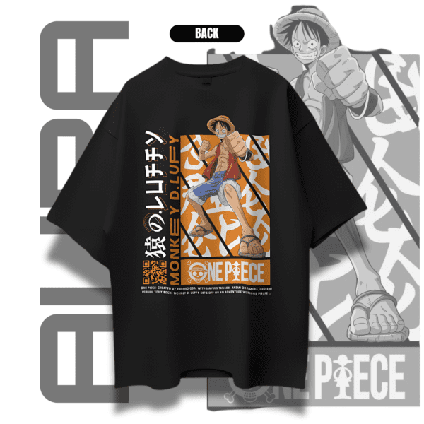 Monkey D. Luffy One Piece - AURA Era Anime Tee - Image 2