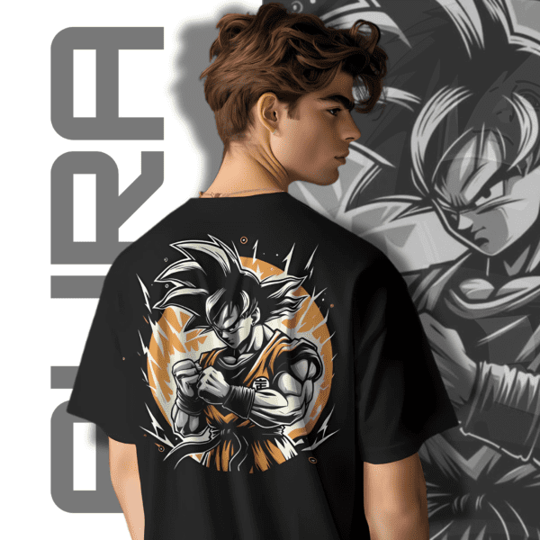 Goku Flash Tee - AURA Era Anime Tee