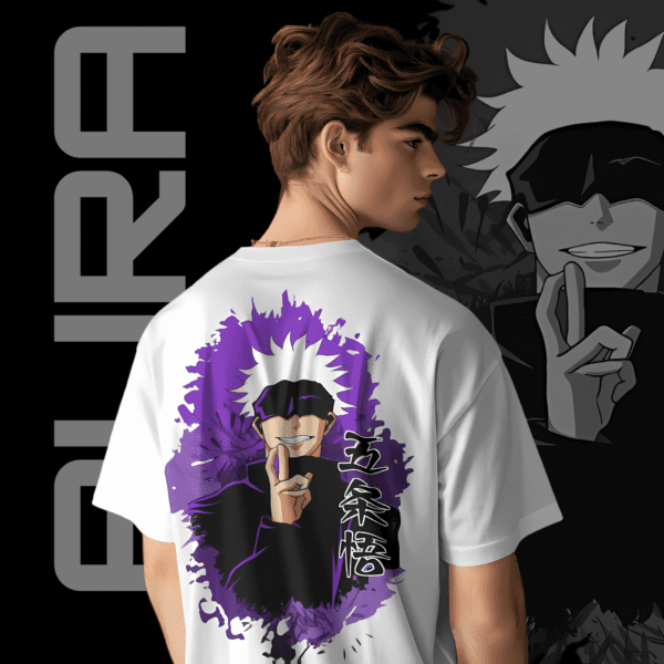 Jujutsu Kaisen Tee - AURA Era Anime Tee - Image 4