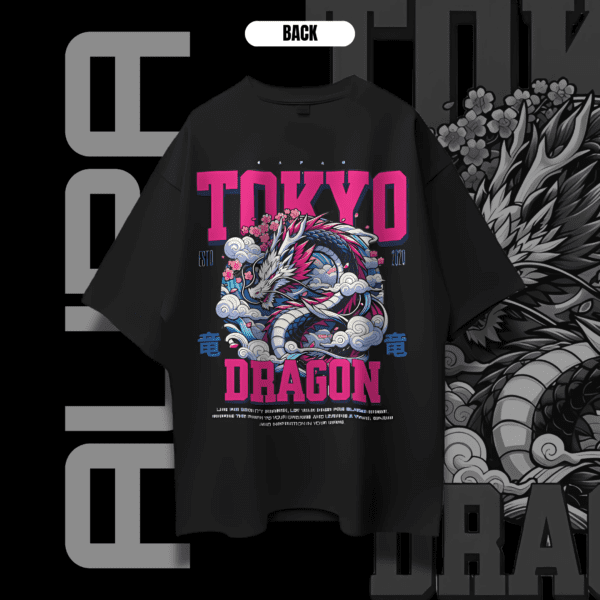 Tokyo Dragon Tee - AURA Era Flash Tee - Image 3