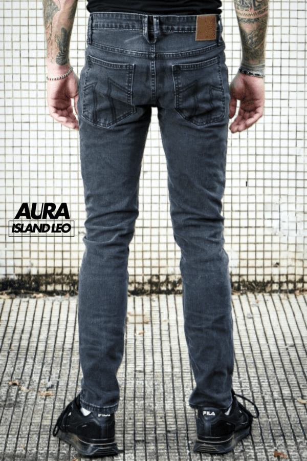 Mid Night Grey - AURA Island Leo Jeans - Image 3