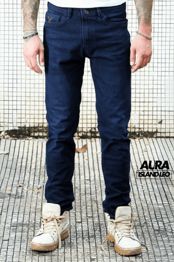 Blackish Blue Vibe - AURA Island Leo Jeans - Image 2