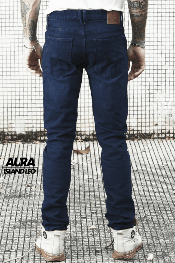 Blackish Blue Vibe - AURA Island Leo Jeans - Image 3