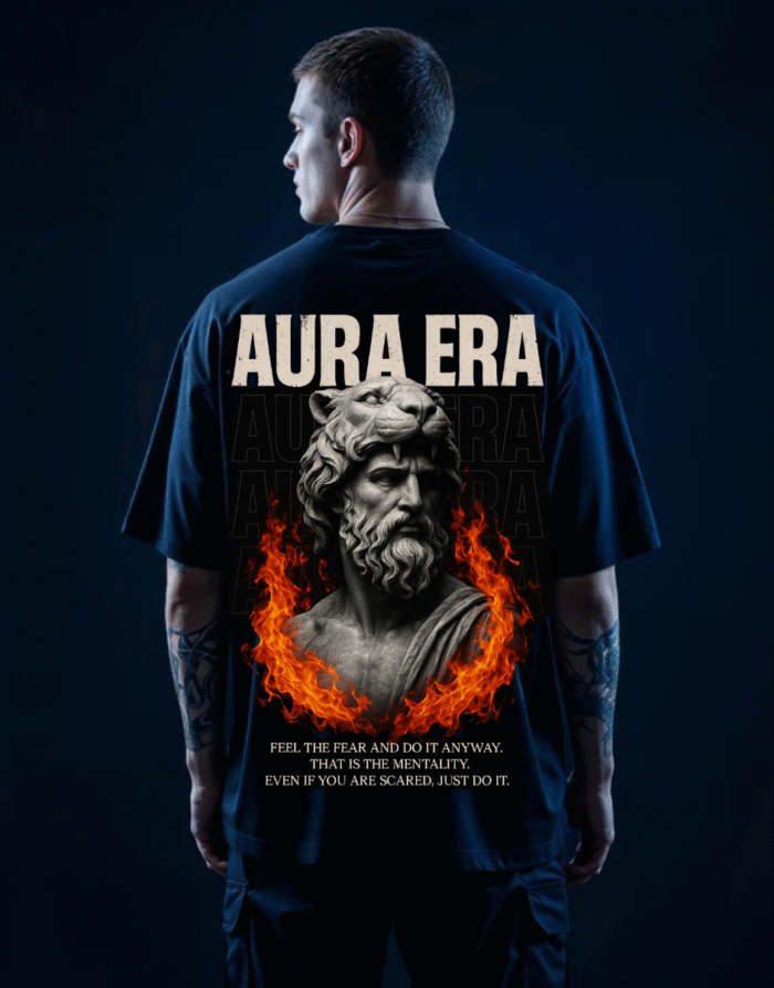 Lion Flame Legacy Oversized Tee - Image 1