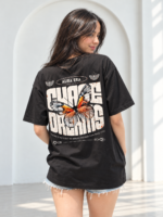 Chase Dreams Butterfly Oversized Unisex Tee - Image 3