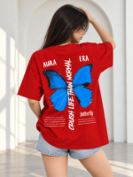 Crush Like a Butterfly Oversized Unisex Tee - Image 5