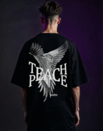 Teach Peace Dove Oversized Unisex Tee