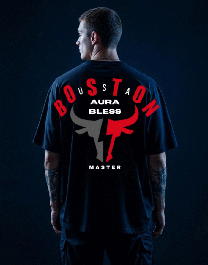 Aura Bull BLESSED Oversized Unisex Tee - Image 1