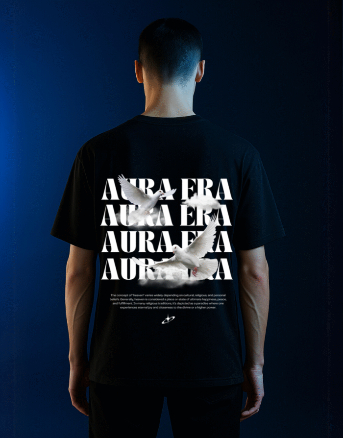 Heavenly Aura Dove Oversized Unisex Tee - Image 1