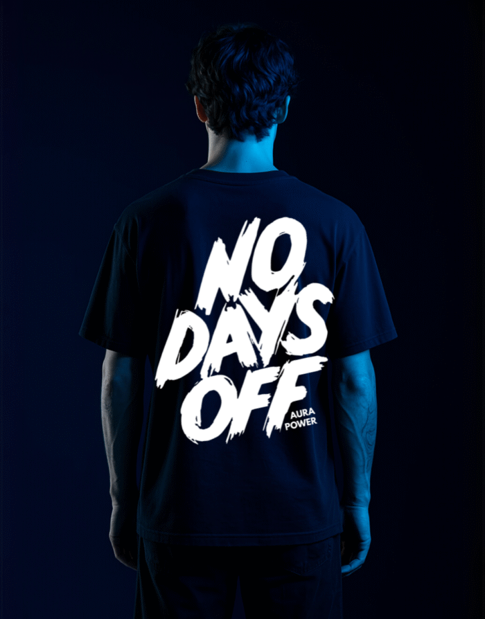 No Days Off Bold Oversized Unisex Tee - Image 1
