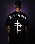Los Angeles Streets Cross Oversized Unisex Tee