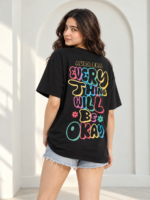 Everything Will Be Okay Oversized Unisex Tee - Image 5