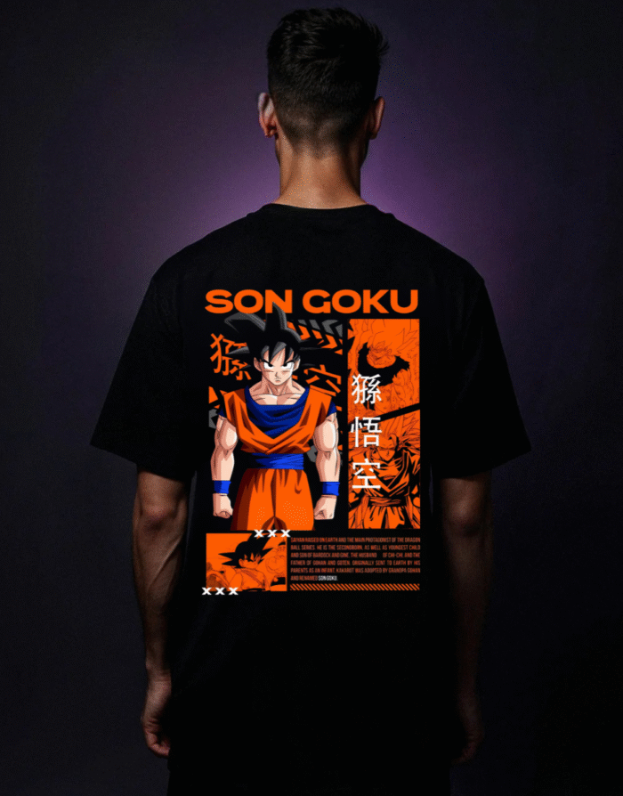Son Goku Classic – Battle Form Tee - Image 1