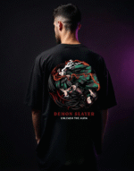 Tanjiro vs Nezuko Aura Clash Oversized Unisex Tee