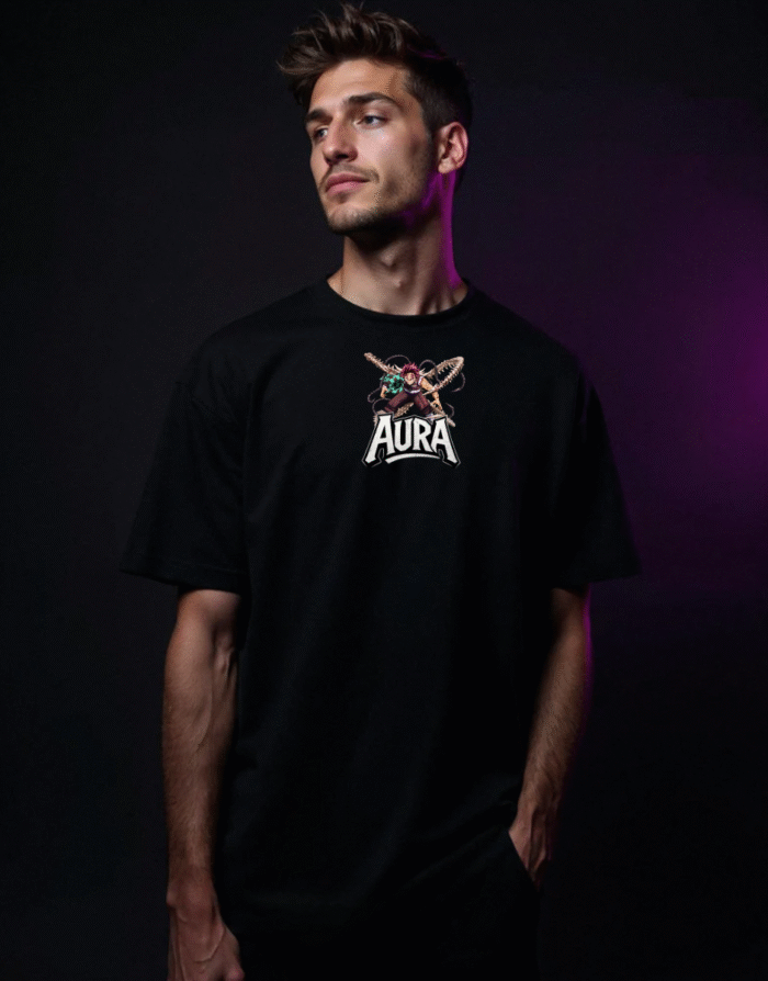 Tanjiro Commando Strike Oversized Unisex Tee - Image 2