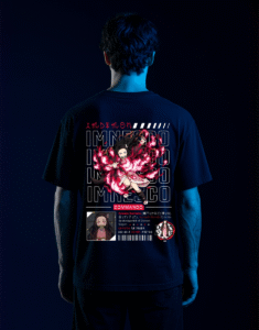 Nezuko Flame Aura Oversized Unisex Tee