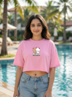 Love Bears Oversized Crop Top - Image 4
