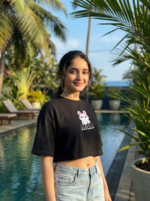 Cute Bunny Oversized Crop Tee - Image 5