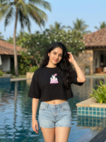 Penguin Love Oversized Crop Top - Image 2