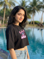 Rose Stitch Oversized Crop Top - Image 6