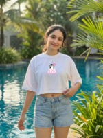 Penguin Love Oversized Crop Top - Image 8