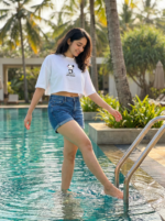 Panda Love Oversized Crop Top - Image 5