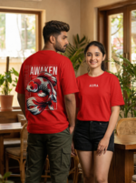 Awaken Koi Streetwear Oversized Tee – Unisex - Image 4