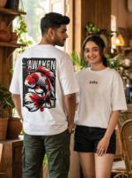 Awaken Koi Streetwear Oversized Tee – Unisex - Image 2