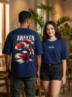 Awaken Koi Streetwear Oversized Tee – Unisex - Image 3