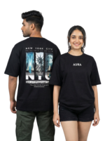 NYC Skyline Dreams Oversized Tee – Unisex - Image 2