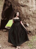 AURA Bloom Flow Maxi Dress – Elegant Everyday Fit - Image 4