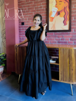 AURA Bloom Elegant Maxi Dress – Premium Flow Fit