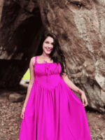 AURA Bloom Flow Maxi Dress – Elegant Everyday Fit