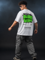 AURA Social Introvert Oversized T-Shirt - Image 3