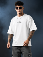 AURA Statue Oversized T-Shirt – White - Image 2