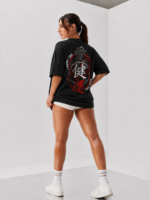 AURA Kanji Street Oversized Unisex T-Shirt - Image 7