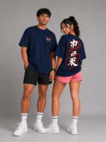 AURA Dragon Kanji Oversized Unisex T-Shirt - Image 4