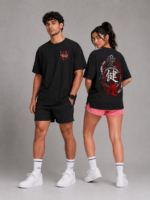 AURA Kanji Street Oversized Unisex T-Shirt - Image 2