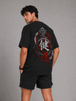 AURA Kanji Street Oversized Unisex T-Shirt - Image 3