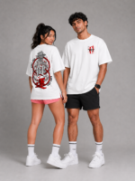 AURA Kanji Street Oversized Unisex T-Shirt - Image 4
