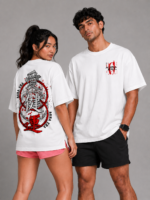 AURA Kanji Street Oversized Unisex T-Shirt - Image 5
