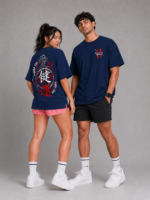 AURA Kanji Street Oversized Unisex T-Shirt - Image 7