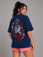 AURA Kanji Street Oversized Unisex T-Shirt - Image 8
