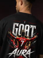 Ronaldo GOAT Oversized Tee - FIFA X AURA - Image 4