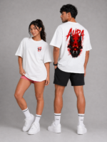 AURA Demon Mask Oversized Unisex T-Shirt - Image 4