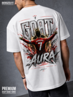 Ronaldo GOAT Oversized Tee - FIFA X AURA - Image 7