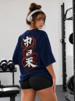 AURA Dragon Kanji Oversized Unisex T-Shirt - Image 4